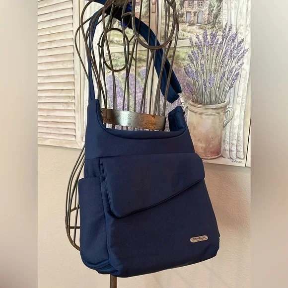 Travelon Midnight Blue Anti Theft Crossbody - Picture 1 of 15